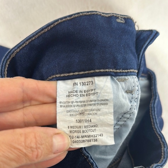 Riders by Lee Blue Boot Cut Jeans Classic Denim - Picture 6 of 11